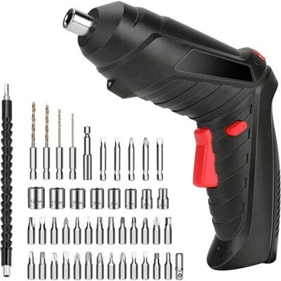 ABYSSE Vtizikl Tournevis Électrique Sans Fil, Rechargeable, Perceuse Électrique Rotative Pour Travaux De Bricolage À La Maison, Noir - Publicité ABYSSE Vtizikl Tournevis Électrique Sans Fil, Rechargeable, Perceuse Électrique Rotative Pour Travaux De Bricolage À La Maison, Noir - Publicité