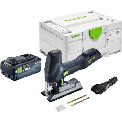 Scie Sauteuse Pendulaire Sans Fil Festool Psc-e 18 Eb-basic 18 V 40 Mm + 1 Batterie 8,0 Ah + Systainer - Sans Chargeur - Publicité Scie Sauteuse Pendulaire Sans Fil Festool Psc-e 18 Eb-basic 18 V 40 Mm + 1 Batterie 8,0 Ah + Systainer - Sans Chargeur - Publicité