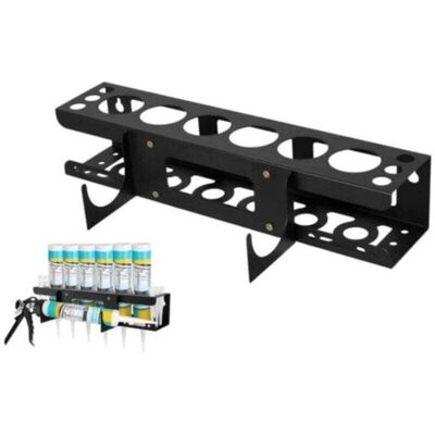 ABYSSE Support Pour Pistolet À Calfeutrer Avec Base De Nivellement - Organiseur Pour Fourgonnette Et Espace De Travail - Support Mural Universel - 6 Tubes Et Buses De Calfeutrage - Publicité ABYSSE Support Pour Pistolet À Calfeutrer Avec Base De Nivellement - Organiseur Pour Fourgonnette Et Espace De Travail - Support Mural Universel - 6 Tubes Et Buses De Calfeutrage - Publicité