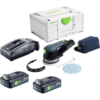 Festool Etsc 2 125-basic Ponceuse Excentrique Sans Fil 18 V 125 Mm Brushless + 2 Batteries 4,0 Ah + Chargeur + Systainer - Publicité Festool Etsc 2 125-basic Ponceuse Excentrique Sans Fil 18 V 125 Mm Brushless + 2 Batteries 4,0 Ah + Chargeur + Systainer - Publicité