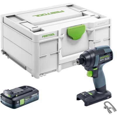 Visseuse À Chocs Sans Fil Festool Tid 18-basic 18 V 180 Nm 1/4" Sans Balais + 1 Batterie 4,0 Ah - Sans Chargeur - Publicité Visseuse À Chocs Sans Fil Festool Tid 18-basic 18 V 180 Nm 1/4" Sans Balais + 1 Batterie 4,0 Ah - Sans Chargeur - Publicité