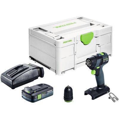 Festool Txs 18-basic Perceuse-visseuse Sans Fil 18 V 40 Nm Brushless + 1x Batterie 4,0 Ah + Chargeur Rapide + Systainer - Publicité Festool Txs 18-basic Perceuse-visseuse Sans Fil 18 V 40 Nm Brushless + 1x Batterie 4,0 Ah + Chargeur Rapide + Systainer - Publicité