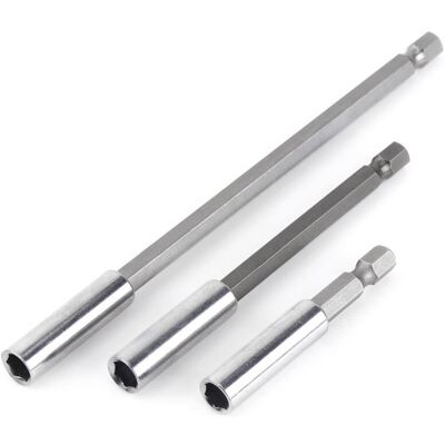 Melissa Porte-embout 3 Pièces Perceuse Électrique Tournevis Barre D'Extension Porte-embout Magnétique 1/4"outil De Tige Pour Tournevis Électriques Et Pneumatiques - Publicité Melissa Porte-embout 3 Pièces Perceuse Électrique Tournevis Barre D'Extension Porte-embout Magnétique 1/4"outil De Tige Pour Tournevis Électriques Et Pneumatiques - Publicité
