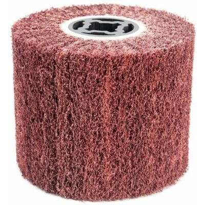 ABYSSE Brosse Abrasive Brosse En Fibre Synthétique Pour Rénovateur Extérieur, Ø120x100x19mm, Grain 60 - Publicité ABYSSE Brosse Abrasive Brosse En Fibre Synthétique Pour Rénovateur Extérieur, Ø120x100x19mm, Grain 60 - Publicité