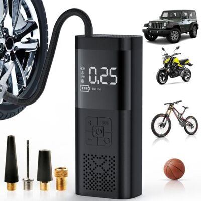 ABYSSE Compresseur D'Air Gonfleur De Pneu Portable - 180 Psi Et 4000 Mah Gonfleur De Pneu Puissant, Gonflage 3 Fois Plus Rapide Pompe À Air Électrique Avec Manomètre Numérique Pour - Publicité ABYSSE Compresseur D'Air Gonfleur De Pneu Portable - 180 Psi Et 4000 Mah Gonfleur De Pneu Puissant, Gonflage 3 Fois Plus Rapide Pompe À Air Électrique Avec Manomètre Numérique Pour - Publicité