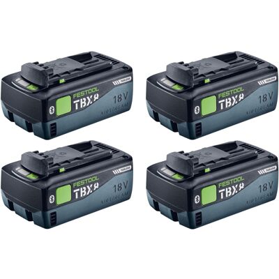 Kit De Batteries Festool 4x Bp 18 Tbx 8 Asi, Batterie Sans Languette 18 V 8,0 Ah (4x 578746) 8000 Mah Li-ion Avec Indicateur De Charge - Publicité Kit De Batteries Festool 4x Bp 18 Tbx 8 Asi, Batterie Sans Languette 18 V 8,0 Ah (4x 578746) 8000 Mah Li-ion Avec Indicateur De Charge - Publicité