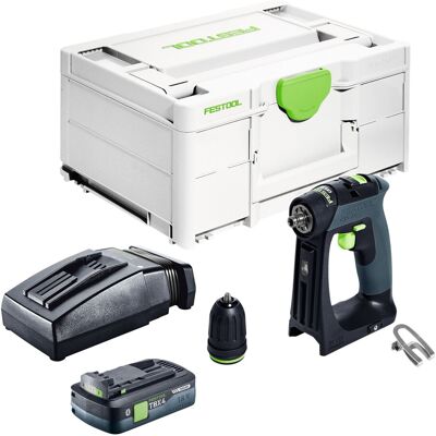 Festool Cxs 18-basic Perceuse-visseuse Sans Fil 18 V 40 Nm Brushless + 1x Batterie 4,0 Ah + Chargeur Rapide + Systainer - Publicité Festool Cxs 18-basic Perceuse-visseuse Sans Fil 18 V 40 Nm Brushless + 1x Batterie 4,0 Ah + Chargeur Rapide + Systainer - Publicité