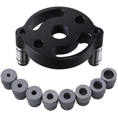 ABYSSE Localisateur De Perforateur, Douille De Perçage Avec 8 Bagues De Forage 3/4/5/6/7/8/9/10mm, Perforateur Vertical Gabarit De Perçage Avec Douilles De Guidage De Perçage Pour Trous De Poinçonnage - Publicité ABYSSE Localisateur De Perforateur, Douille De Perçage Avec 8 Bagues De Forage 3/4/5/6/7/8/9/10mm, Perforateur Vertical Gabarit De Perçage Avec Douilles De Guidage De Perçage Pour Trous De Poinçonnage - Publicité
