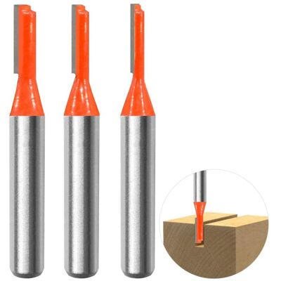 MOXIE 3pcs 8mm Tige Straight Routeur Bit Set, Fraises À Rainurer Fraise À Bois Outillage Bois Fraise 3mm,4mm,5mm Pour Transformation Du Bois Perçage Et Sculpture (3) - Publicité MOXIE 3pcs 8mm Tige Straight Routeur Bit Set, Fraises À Rainurer Fraise À Bois Outillage Bois Fraise 3mm,4mm,5mm Pour Transformation Du Bois Perçage Et Sculpture (3) - Publicité