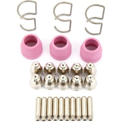 ABYSSE Kit De 26 Pièces Pour Torche De Découpe Plasma Ag60 Sg55 : Consommables, Électrodes, Buses Et Coupelles. Publicité ABYSSE Kit De 26 Pièces Pour Torche De Découpe Plasma Ag60 Sg55 : Consommables, Électrodes, Buses Et Coupelles. Publicité