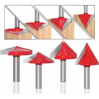 ABYSSE 6pcs Fraise À Rainurer Droit En V, 60° 90° 120°, Queue De 8mm, Fraise À Bois 3d En V Fraise À Graver Cnc - Publicité ABYSSE 6pcs Fraise À Rainurer Droit En V, 60° 90° 120°, Queue De 8mm, Fraise À Bois 3d En V Fraise À Graver Cnc - Publicité