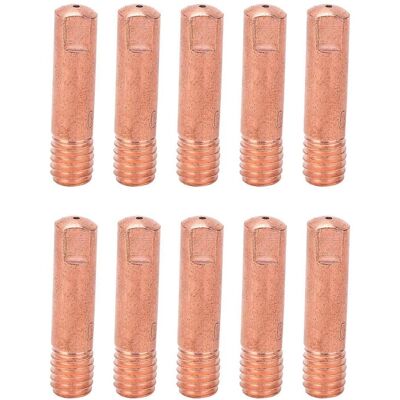 FLAMMKRAFT 10 Embouts De Contact M6 Conducteurs Pour Fil De Cuivre, Accessoires Pour Pistolet De Soudage, 15ak X 0,8 Mm - Publicité FLAMMKRAFT 10 Embouts De Contact M6 Conducteurs Pour Fil De Cuivre, Accessoires Pour Pistolet De Soudage, 15ak X 0,8 Mm - Publicité