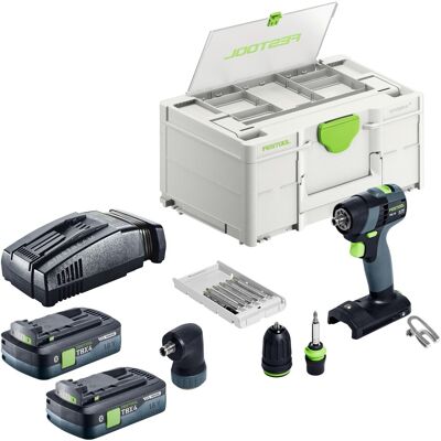 Kit De Base Festool Txs 18 - Perceuse-visseuse Sans Fil 18 V 40 Nm Brushless + 2 Batteries 4,0 Ah + Chargeur Rapide + Systainer - Publicité Kit De Base Festool Txs 18 - Perceuse-visseuse Sans Fil 18 V 40 Nm Brushless + 2 Batteries 4,0 Ah + Chargeur Rapide + Systainer - Publicité