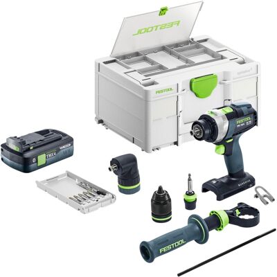 Kit De Base Festool Tpc 18/4 Perceuse-visseuse À Percussion Sans Fil 18 V 75 Nm Brushless + 1 Batterie 4,0 Ah + Systainer - Sans Chargeur - Publicité Kit De Base Festool Tpc 18/4 Perceuse-visseuse À Percussion Sans Fil 18 V 75 Nm Brushless + 1 Batterie 4,0 Ah + Systainer - Sans Chargeur - Publicité