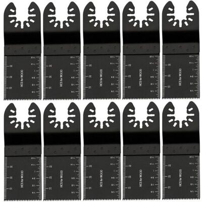 ABYSSE Lame Doutil Multifonction lames De Scie Oscillantes Pour Métal/bois, 10 Pcs Outil Multifonction Saw Blades Accessoires Kit De 34mm, Accessoires D'Outils En Acier Au Carbone, Pour Bosch Fein - Noir-rap - Publicité ABYSSE Lame Doutil Multifonction lames De Scie Oscillantes Pour Métal/bois, 10 Pcs Outil Multifonction Saw Blades Accessoires Kit De 34mm, Accessoires D'Outils En Acier Au Carbone, Pour Bosch Fein - Noir-rap - Publicité