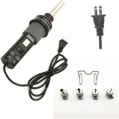 OEM 450w Pistolet À Air Chaud Portable Fer À Souder Outil Soudage Lcd Numérique Thermostat Réglable Avec 4 Buse-dou - Publicité OEM 450w Pistolet À Air Chaud Portable Fer À Souder Outil Soudage Lcd Numérique Thermostat Réglable Avec 4 Buse-dou - Publicité