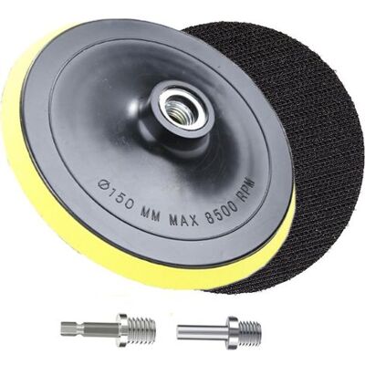 ABYSSE 2 Pièces Plateau De Ponçage, Disques Abrasifs Pour Agrippante Pour Outil Rotatif Ponçage Polissage - 150mm, M14 - Publicité ABYSSE 2 Pièces Plateau De Ponçage, Disques Abrasifs Pour Agrippante Pour Outil Rotatif Ponçage Polissage - 150mm, M14 - Publicité