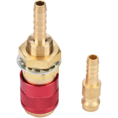 ABYSSE Connecteur Rapide M6 Pour Gaz Et Eau Pour Torche De Soudage Mig Tig Raccord Pour Torche De Soudage Rouge - Publicité ABYSSE Connecteur Rapide M6 Pour Gaz Et Eau Pour Torche De Soudage Mig Tig Raccord Pour Torche De Soudage Rouge - Publicité