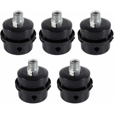 ABYSSE Compresseur D'Air Filtre Silencieux,5 Pcs Male Filetage Metal Coque Filtre Silencieux Noir En Métal Pour Compresseur D'Air (16mm) - Publicité ABYSSE Compresseur D'Air Filtre Silencieux,5 Pcs Male Filetage Metal Coque Filtre Silencieux Noir En Métal Pour Compresseur D'Air (16mm) - Publicité