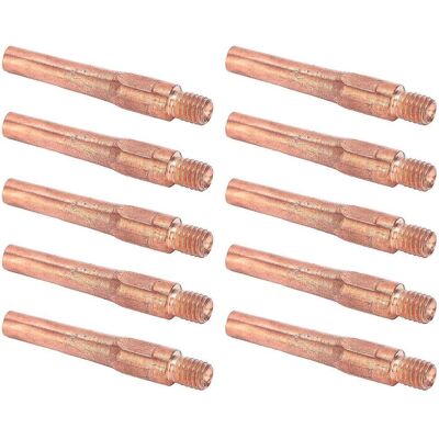 FLAMMKRAFT 10 Embouts De Contact M6, Buses Conductrices Pour Fil De Cuivre, Accessoire Pour Pistolet De Soudage, 45 X 7,5 X 1,2 Mm - Publicité FLAMMKRAFT 10 Embouts De Contact M6, Buses Conductrices Pour Fil De Cuivre, Accessoire Pour Pistolet De Soudage, 45 X 7,5 X 1,2 Mm - Publicité