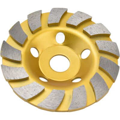 LBVIE Disque À Meuler Le Béton, Segments Diamantés Turbo, Coupe Rapide, Pour Meuleuse À Maçonnerie, 125 Mm - Publicité LBVIE Disque À Meuler Le Béton, Segments Diamantés Turbo, Coupe Rapide, Pour Meuleuse À Maçonnerie, 125 Mm - Publicité
