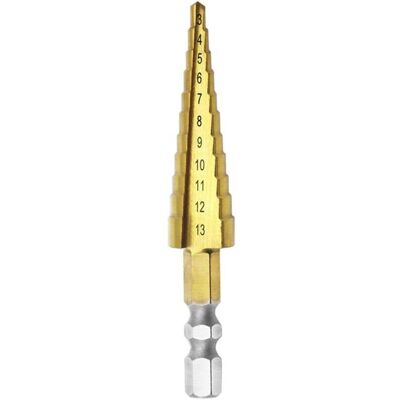Melissa Mengshen Foret Etage 3-13mm, Acier Rapide Titane Enduit Étape Foret Cutter Hex Shank Outils Électriques Hss Professional Pagoda Foret Étape Foret Multifonction Trou Alésoir Perçage - Publicité Melissa Mengshen Foret Etage 3-13mm, Acier Rapide Titane Enduit Étape Foret Cutter Hex Shank Outils Électriques Hss Professional Pagoda Foret Étape Foret Multifonction Trou Alésoir Perçage - Publicité