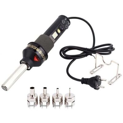 ABYSSE Décapeur Thermique, Pistolet À Air Chaud Électronique 220v 450w Réglable Portatif Avec 4 Buses Et 1 Support Lcd Écran Pour Bricolage Soudage - Publicité ABYSSE Décapeur Thermique, Pistolet À Air Chaud Électronique 220v 450w Réglable Portatif Avec 4 Buses Et 1 Support Lcd Écran Pour Bricolage Soudage - Publicité