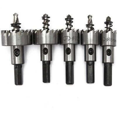 OEM Scie À Cloche Fraise Trépan Métal Hss Acier Cobalt. Coffret 5 Forets: 16 + 18,5 + 20 + 25 + 30 Mm Hss Cobalt, M35, Hrc 64–66 Queue 9,5 Mm - Publicité OEM Scie À Cloche Fraise Trépan Métal Hss Acier Cobalt. Coffret 5 Forets: 16 + 18,5 + 20 + 25 + 30 Mm Hss Cobalt, M35, Hrc 64–66 Queue 9,5 Mm - Publicité