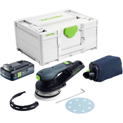 Ponceuse Excentrique Sans Fil Festool Etsc 2 125-basic 18 V 125 Mm Sans Balais + 1 Batterie 4,0 Ah + Systainer - Sans Chargeur - Publicité Ponceuse Excentrique Sans Fil Festool Etsc 2 125-basic 18 V 125 Mm Sans Balais + 1 Batterie 4,0 Ah + Systainer - Sans Chargeur - Publicité