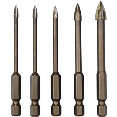 Melissa Lot De 5 Triangle Foret Set, Forets Pour Carrelage En Carbur, Outil De Forage Universel Efficace Pour Verre, Carrelage, Béton, Marbre Et Céramique(3/4/5/6/8mm) - Publicité Melissa Lot De 5 Triangle Foret Set, Forets Pour Carrelage En Carbur, Outil De Forage Universel Efficace Pour Verre, Carrelage, Béton, Marbre Et Céramique(3/4/5/6/8mm) - Publicité