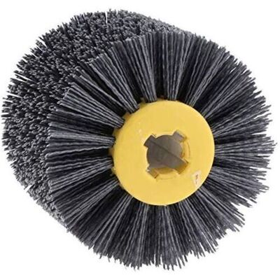 ABYSSE Brosse En Nylon Pour Roue De Traction – Grain 180 Pour Polissage Bois – Diamètre 120 Mm – Hauteur 100 Mm – Trou 20 Mm - Publicité ABYSSE Brosse En Nylon Pour Roue De Traction – Grain 180 Pour Polissage Bois – Diamètre 120 Mm – Hauteur 100 Mm – Trou 20 Mm - Publicité