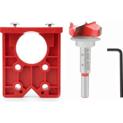 ABYSSE Adaptateur De Rail De Guidage Pour Le Travail Du Bois, Outil De Perçage Pour Charnières De 35 Mm, Gabarit De Perçage Professionnel Pour Charnières De 35 Mm, Tableau Des Trous De Finition, Rouge - Publicité ABYSSE Adaptateur De Rail De Guidage Pour Le Travail Du Bois, Outil De Perçage Pour Charnières De 35 Mm, Gabarit De Perçage Professionnel Pour Charnières De 35 Mm, Tableau Des Trous De Finition, Rouge - Publicité