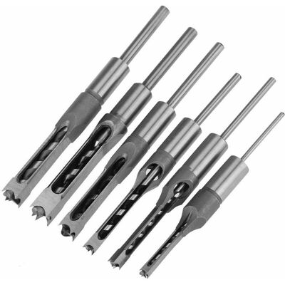 Melissa 6pcs Perceuse Trou Carré Bédane Burin Set, Ensembles De Forets À Trou Carré Pour Transformation Du Bois, Mortise Chisel & Bit Set Forets Carrées Pour Scie Cloche, 6 Dimensions - Publicité Melissa 6pcs Perceuse Trou Carré Bédane Burin Set, Ensembles De Forets À Trou Carré Pour Transformation Du Bois, Mortise Chisel & Bit Set Forets Carrées Pour Scie Cloche, 6 Dimensions - Publicité