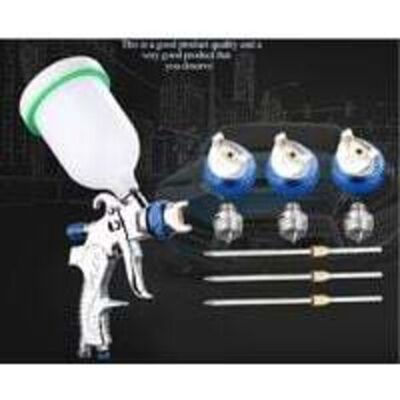 ABYSSE Pistolet À Peinture Professionnel, Kit De Pistolet À Peinture Haute Pression, Pistolet À Air Comprimé, Alimentation Par Gravité, Pistolet À Peinture Pneumatique, Hvlp 600 Cc, 1,4 Mm/1,7 Mm/2,0 Mm, B - Publicité ABYSSE Pistolet À Peinture Professionnel, Kit De Pistolet À Peinture Haute Pression, Pistolet À Air Comprimé, Alimentation Par Gravité, Pistolet À Peinture Pneumatique, Hvlp 600 Cc, 1,4 Mm/1,7 Mm/2,0 Mm, B - Publicité