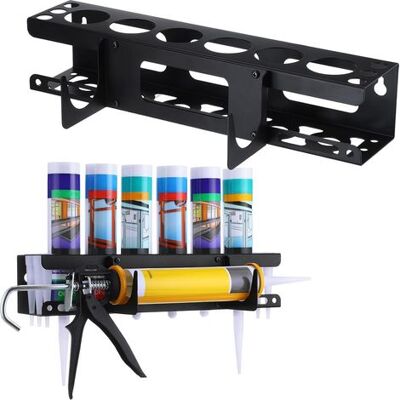 ABYSSE Support Mural Pour Pistolet À Calfeutrer Et Support À Base Horizontale Pour Pistolet À Calfeutrer, Idéal Pour Garage Et Espace De Travail. Ce Support Mural Peut Accueillir 6 Tubes Et Buses De Calfeutr - Publicité ABYSSE Support Mural Pour Pistolet À Calfeutrer Et Support À Base Horizontale Pour Pistolet À Calfeutrer, Idéal Pour Garage Et Espace De Travail. Ce Support Mural Peut Accueillir 6 Tubes Et Buses De Calfeutr - Publicité