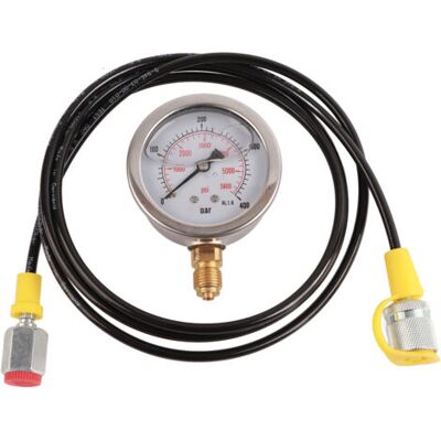 ABYSSE Raccord De Test Pour Flexible Hydraulique M162 Bsp1/4 + 0400 Bar, Manomètre 6000 Psi, Flexible De 1,5 M - Publicité ABYSSE Raccord De Test Pour Flexible Hydraulique M162 Bsp1/4 + 0400 Bar, Manomètre 6000 Psi, Flexible De 1,5 M - Publicité