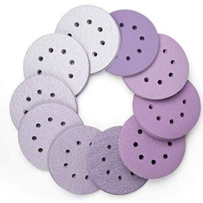 PELTOR Aiducho 100 Pièces Disque De Ponçage 125mm Tour Disques Abrasifs 60 80 100 120 180 220 240 320 400 800 Grain, 8 Trous, Luxe, Durable, Exellent Pour Excentrique Poncer Polir (violet) - Publicité PELTOR Aiducho 100 Pièces Disque De Ponçage 125mm Tour Disques Abrasifs 60 80 100 120 180 220 240 320 400 800 Grain, 8 Trous, Luxe, Durable, Exellent Pour Excentrique Poncer Polir (violet) - Publicité