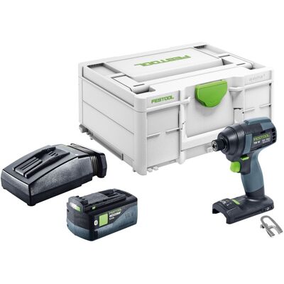 Festool Tid 18-basic Visseuse À Choc Sans Fil 18 V 180 Nm 1/4" + 1x Batterie 5,0 Ah + Chargeur + Systainer - Publicité Festool Tid 18-basic Visseuse À Choc Sans Fil 18 V 180 Nm 1/4" + 1x Batterie 5,0 Ah + Chargeur + Systainer - Publicité