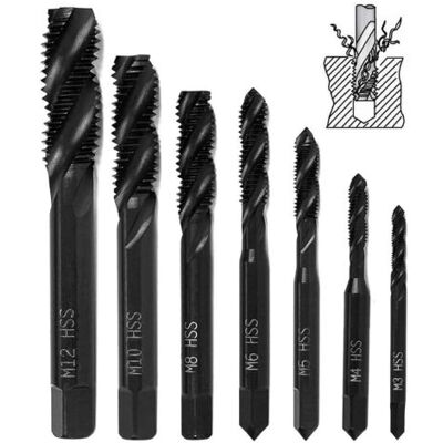 OEM Royaluxe-7 Pièces Tarauds À Filetage Hélicoïdal En Nitrure, Hss 4341 Taraud À Queue Conique Pour Machine Métrique Outil De Taraudage De Filetage M3 M4 M5 M6 M8 M10 M12 Pour Foret À Bois - Publicité OEM Royaluxe-7 Pièces Tarauds À Filetage Hélicoïdal En Nitrure, Hss 4341 Taraud À Queue Conique Pour Machine Métrique Outil De Taraudage De Filetage M3 M4 M5 M6 M8 M10 M12 Pour Foret À Bois - Publicité