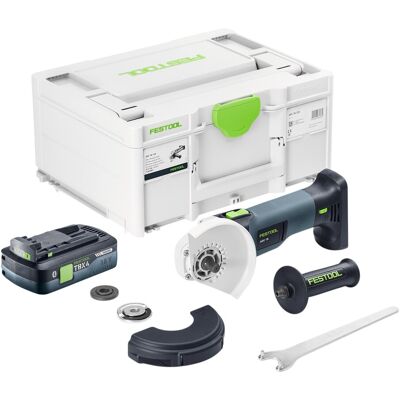 Festool Agc 18-125 Eb-basic Meuleuse D'Angle Sans Fil 18 V 125 Mm Brushless + 1x Batterie 4,0 Ah + Chargeur Rapide + Systainer - Publicité Festool Agc 18-125 Eb-basic Meuleuse D'Angle Sans Fil 18 V 125 Mm Brushless + 1x Batterie 4,0 Ah + Chargeur Rapide + Systainer - Publicité