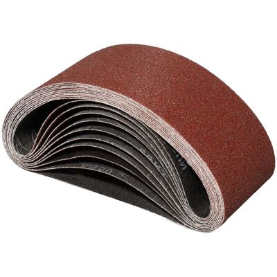Melissa 10 Bandes Abrasives 75x457mm Grain 80 - Pour Ponceuse À Bande - Ponçage Et Polissage Efficaces - Publicité Melissa 10 Bandes Abrasives 75x457mm Grain 80 - Pour Ponceuse À Bande - Ponçage Et Polissage Efficaces - Publicité
