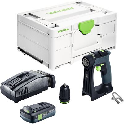 Perceuse-visseuse Sans Fil Festool Cxs 18-basic 18 V 40 Nm Brushless + 1 Batterie 4,0 Ah + Chargeur Rapide + Systainer - Publicité Perceuse-visseuse Sans Fil Festool Cxs 18-basic 18 V 40 Nm Brushless + 1 Batterie 4,0 Ah + Chargeur Rapide + Systainer - Publicité