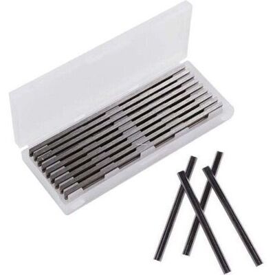 OEM - 10 Pièces Fer De Rabot 82mm Hss Lames De Raboteuse Fers Réversibles Carbure Kit Complet De Rabot Electrique Lame 82x5.5x1.2mm, Xu, Pour Rabots Makita, Black & Decker, Bosch, Dewalt Et Elu - - Publicité OEM - 10 Pièces Fer De Rabot 82mm Hss Lames De Raboteuse Fers Réversibles Carbure Kit Complet De Rabot Electrique Lame 82x5.5x1.2mm, Xu, Pour Rabots Makita, Black & Decker, Bosch, Dewalt Et Elu - - Publicité