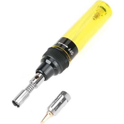 MOXIE Fer À Souder Au Gaz Butane Chalumeau Fer À Souder Pistolet Outil De Soudage 1300℃ (jaune) - Publicité MOXIE Fer À Souder Au Gaz Butane Chalumeau Fer À Souder Pistolet Outil De Soudage 1300℃ (jaune) - Publicité