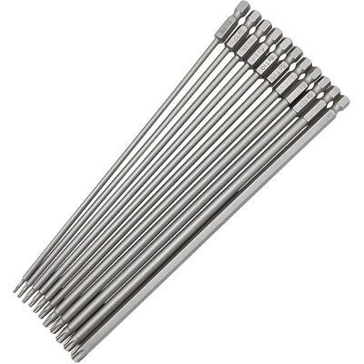 SANS MARQUE Lot De 11 Embouts De Tournevis Torx Longs De 200 Mm - Foret Magnétique Torx 1/4" - Tige Hexagonale - Jeu De Tournevis À Tête Étoilée - En Acier S2 - Jeu D'Embouts Électriques T6-t40 - Publicité SANS MARQUE Lot De 11 Embouts De Tournevis Torx Longs De 200 Mm - Foret Magnétique Torx 1/4" - Tige Hexagonale - Jeu De Tournevis À Tête Étoilée - En Acier S2 - Jeu D'Embouts Électriques T6-t40 - Publicité