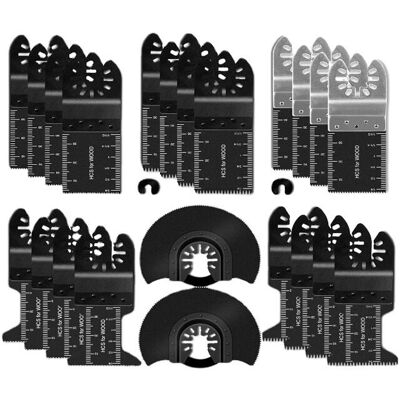 OEM Lot De 24 Lames De Scie Oscillante Pour Bois, Métal, Plastique, Lames D'Outils Oscillants Compatibles Avec Dewalt, Bosch, Milwaukee, Craftsman, Rockwell, Fein, Porter-cable, Chicago, Ridgid, Makita Ry - Publicité OEM Lot De 24 Lames De Scie Oscillante Pour Bois, Métal, Plastique, Lames D'Outils Oscillants Compatibles Avec Dewalt, Bosch, Milwaukee, Craftsman, Rockwell, Fein, Porter-cable, Chicago, Ridgid, Makita Ry - Publicité