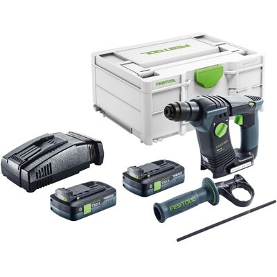 Marteau Perforateur Sans Fil Festool Bhc 18-basic 18 V 1,8 J Sds Plus Brushless + 2 Batteries 4,0 Ah + Chargeur Rapide + Systainer - Publicité Marteau Perforateur Sans Fil Festool Bhc 18-basic 18 V 1,8 J Sds Plus Brushless + 2 Batteries 4,0 Ah + Chargeur Rapide + Systainer - Publicité