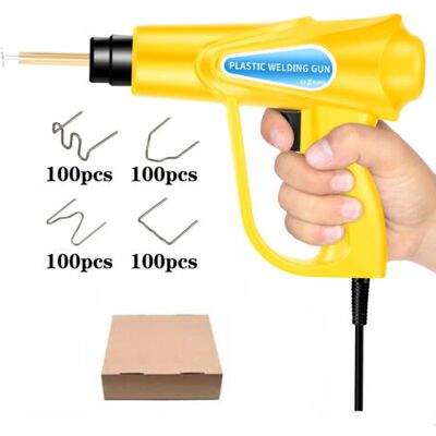 ABYSSE Soudeur Plastique 70 W, Soudeur Plastique Automobile Avec 200 Agrafes, Machine À Souder Le Plastique Chaud, Kit De Réparation De Pare-chocs De Voiture 110 V 4 Types D'Agrafes - Publicité ABYSSE Soudeur Plastique 70 W, Soudeur Plastique Automobile Avec 200 Agrafes, Machine À Souder Le Plastique Chaud, Kit De Réparation De Pare-chocs De Voiture 110 V 4 Types D'Agrafes - Publicité