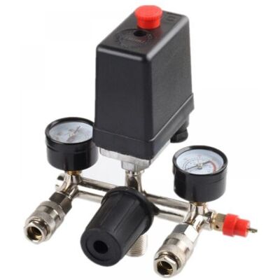 ABYSSE Régulateur De Pression Avec Pressostat Pour Compresseur Pressostat 2 Afficheurs - Publicité ABYSSE Régulateur De Pression Avec Pressostat Pour Compresseur Pressostat 2 Afficheurs - Publicité