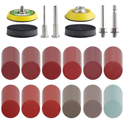 Scotch Lot De 240 Disques Abrasifs De 50mm Pour Perceuse Meuleuse Outils Rotatifs Avec 2 Plaques D'Appui De 6,35 Mm, 6,35 Mm, Patins De Ponçage Avec Grain 80–3000 - Publicité Scotch Lot De 240 Disques Abrasifs De 50mm Pour Perceuse Meuleuse Outils Rotatifs Avec 2 Plaques D'Appui De 6,35 Mm, 6,35 Mm, Patins De Ponçage Avec Grain 80–3000 - Publicité